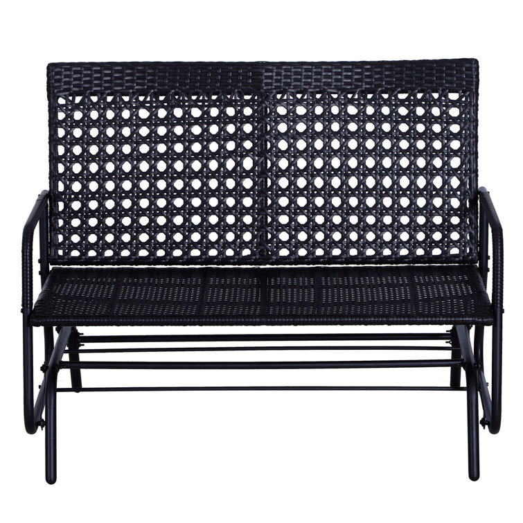 Dakota Fields Rattan Glider Bench & Reviews Wayfair.co.uk